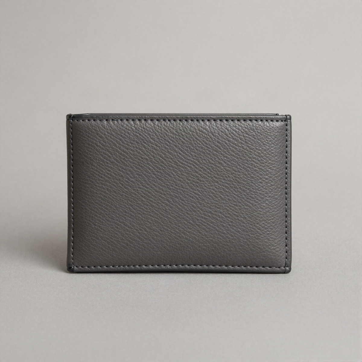 Pebbled Leather Long Wallet