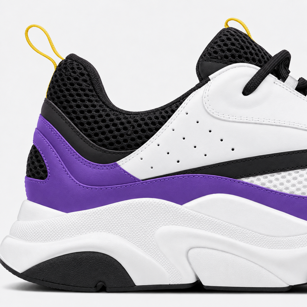 Violet / White
