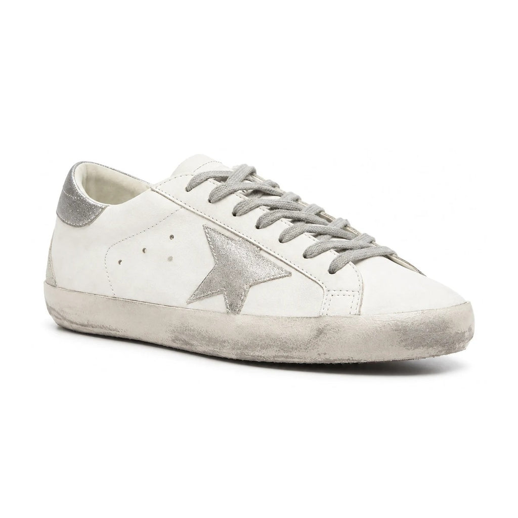 White / Silver Glitter colorway