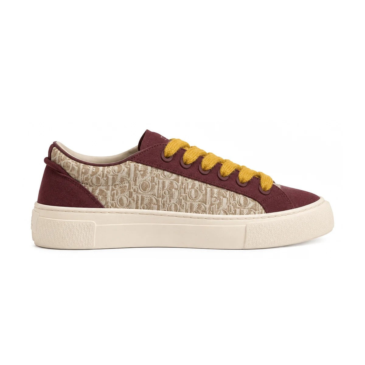 Beige / Burgundy colorway