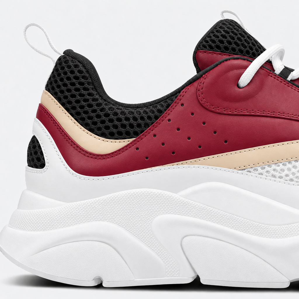 White / Burgundy