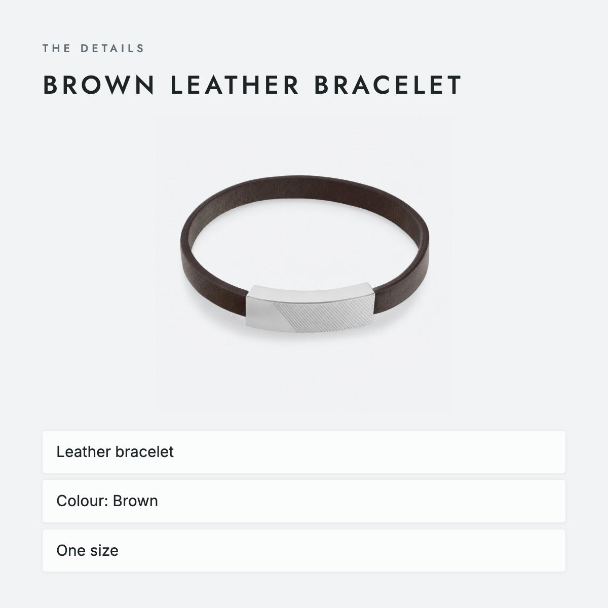 Brown Leather Bracelet, photo 4