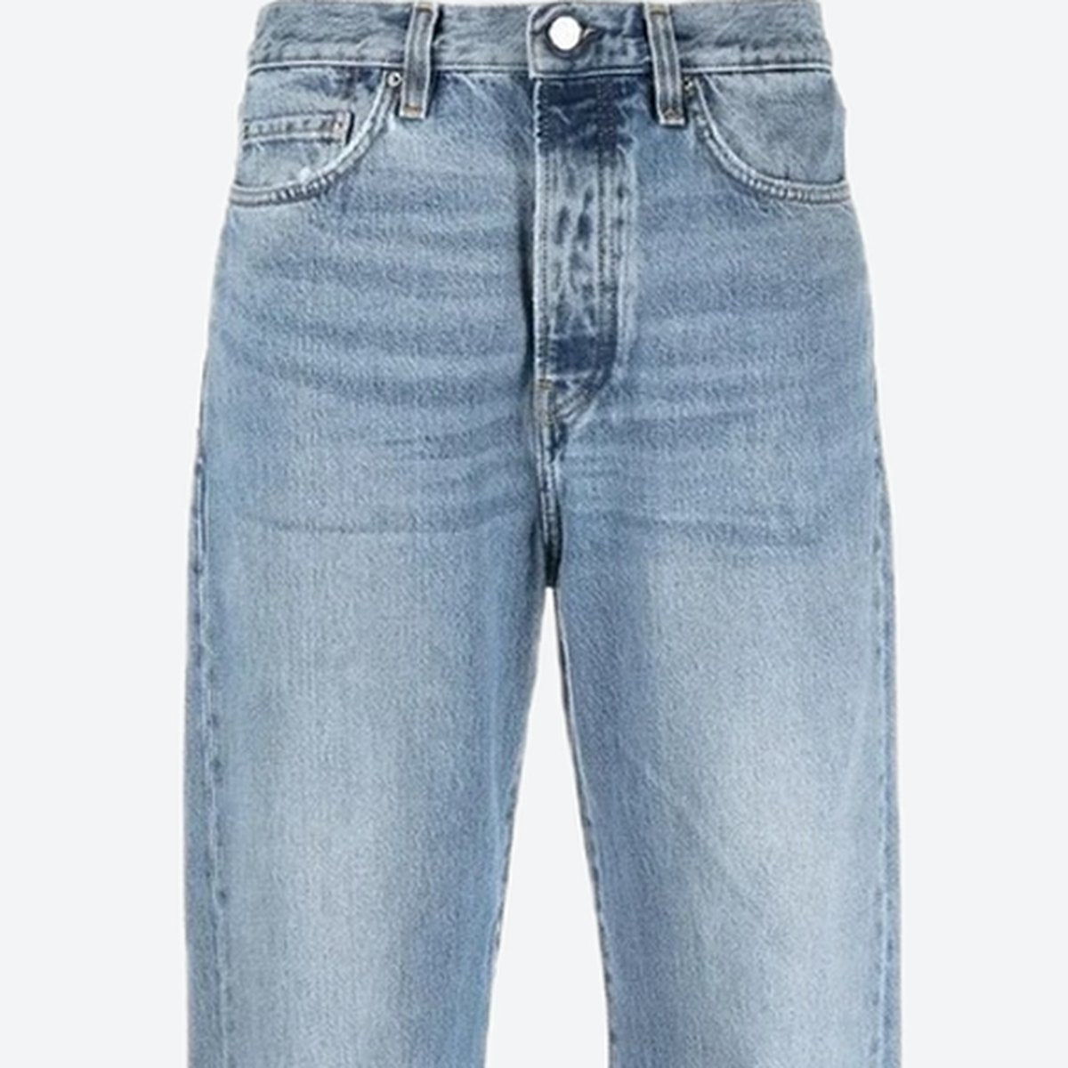 Light Blue Twisted-Seam Organic Cotton Jeans, photo 2