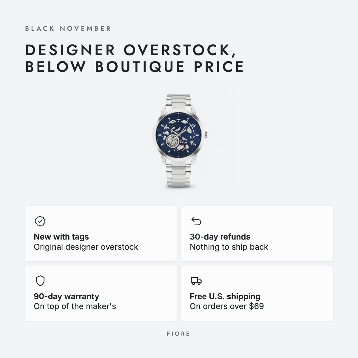 Silver-tone 43mm Watch, photo 5