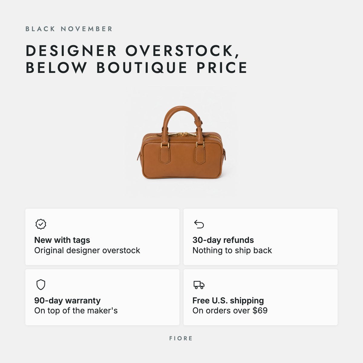 Cognac Padded Leather Top-Handle Bag, photo 5