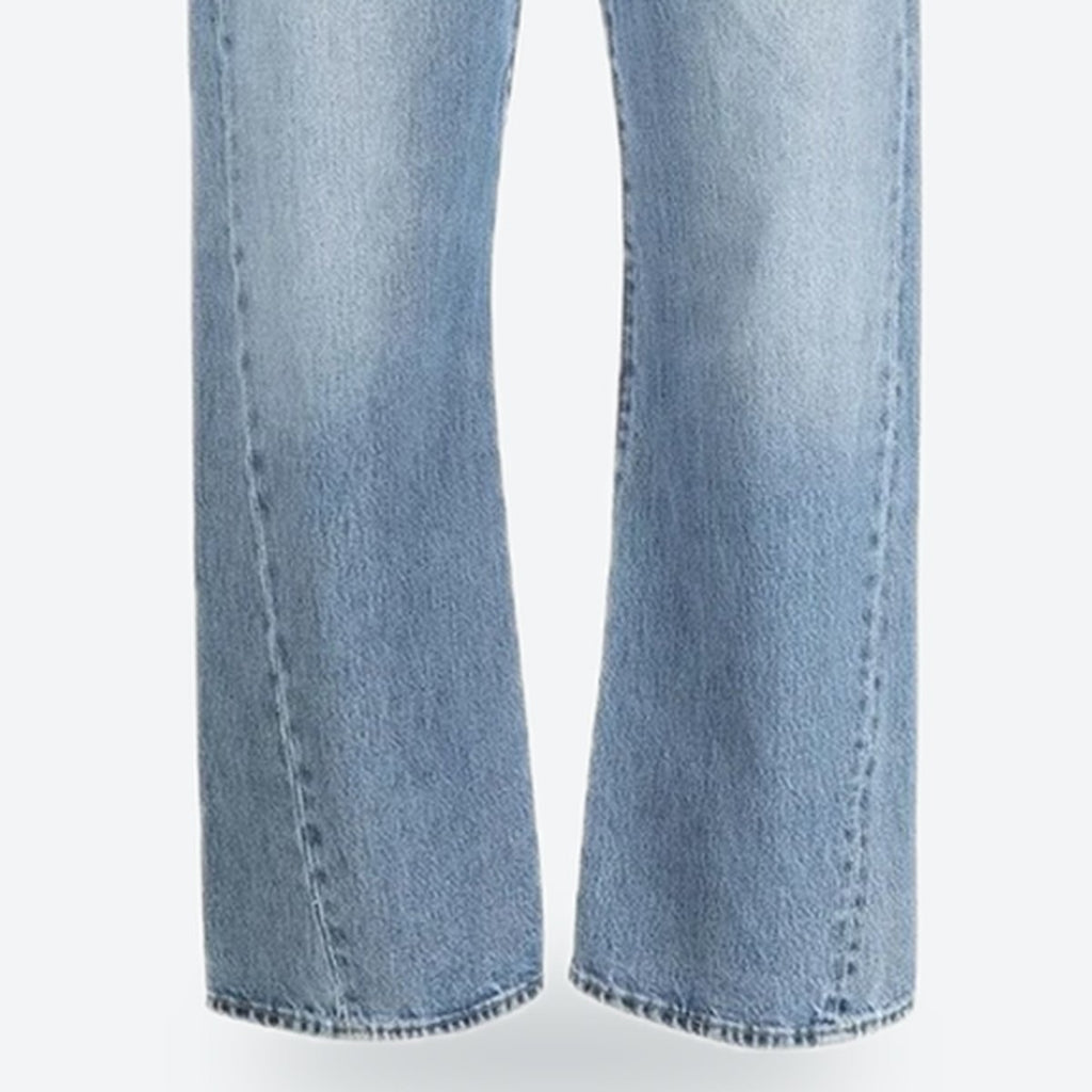 Light Blue Twisted-Seam Organic Cotton Jeans, photo 3