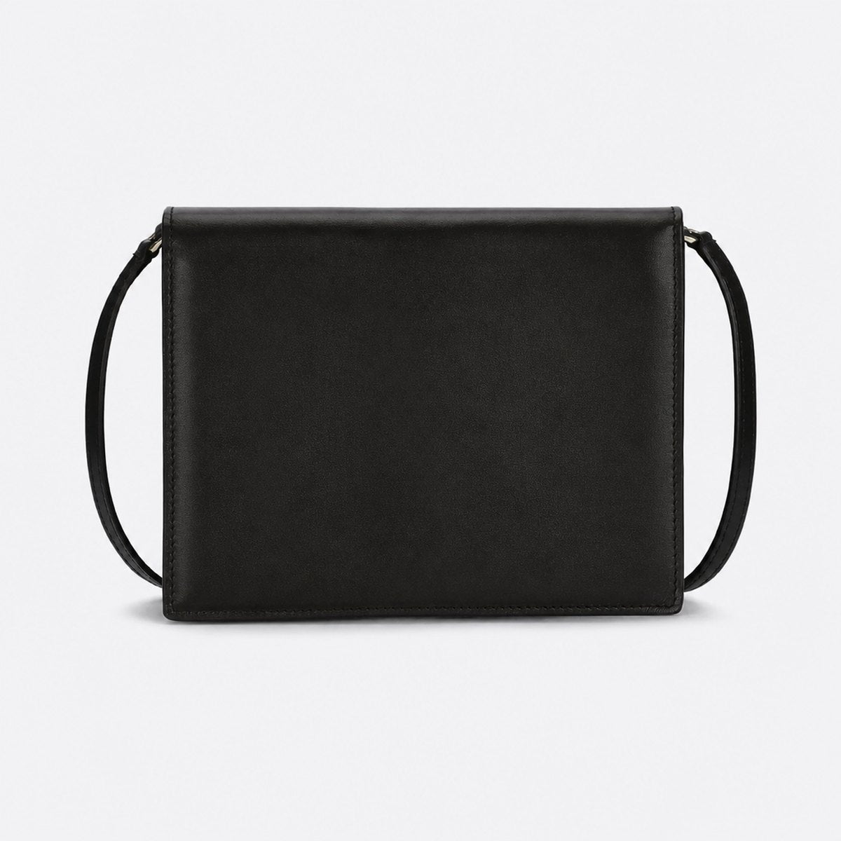 Black Embossed Leather Crossbody Bag, photo 1