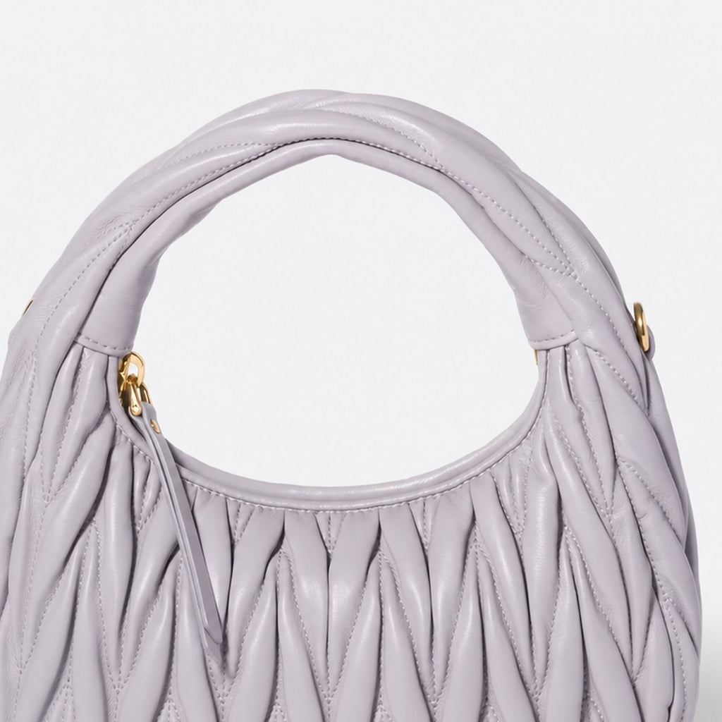 Wisteria Quilted Leather Hobo Bag, photo 2