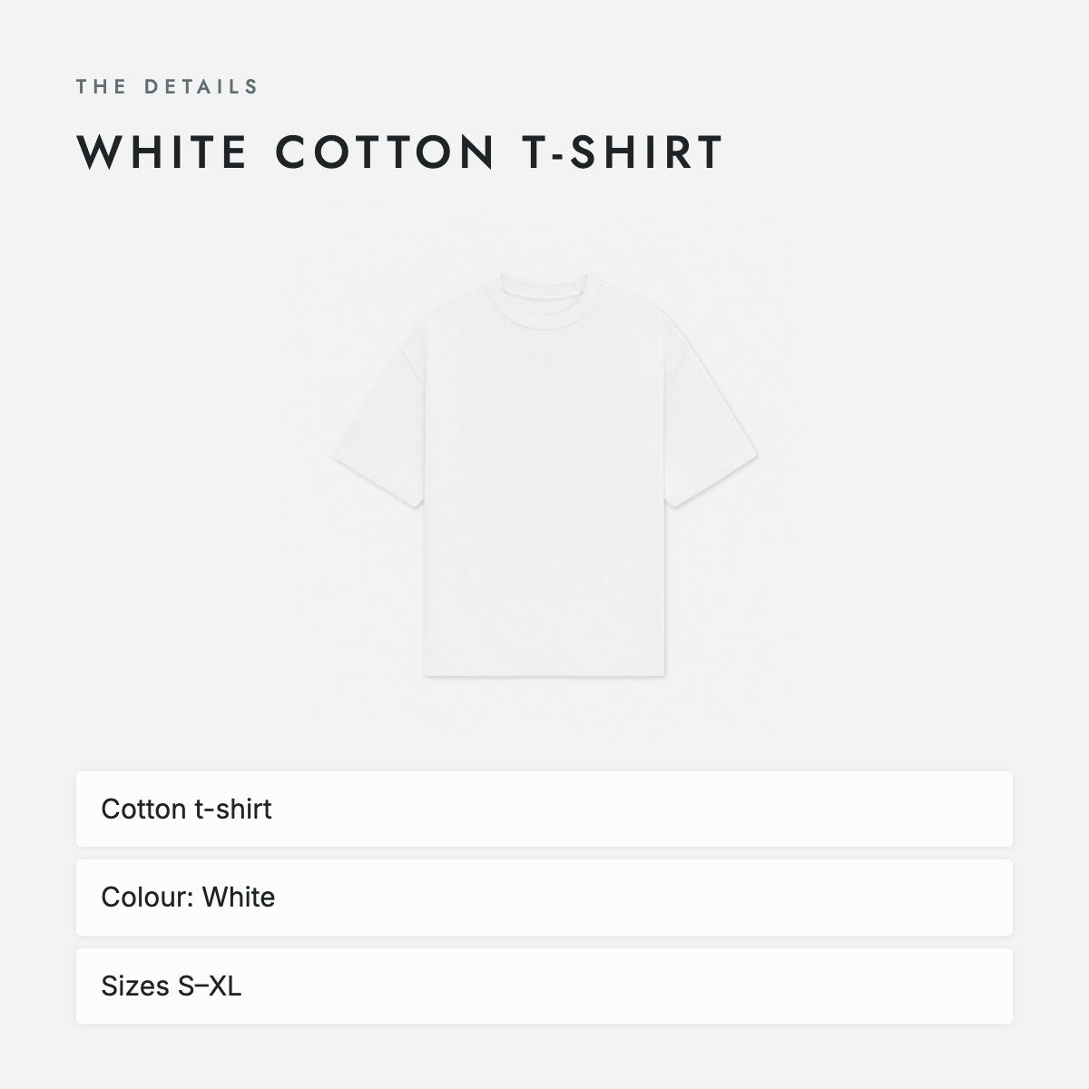 White Cotton T-Shirt, photo 4