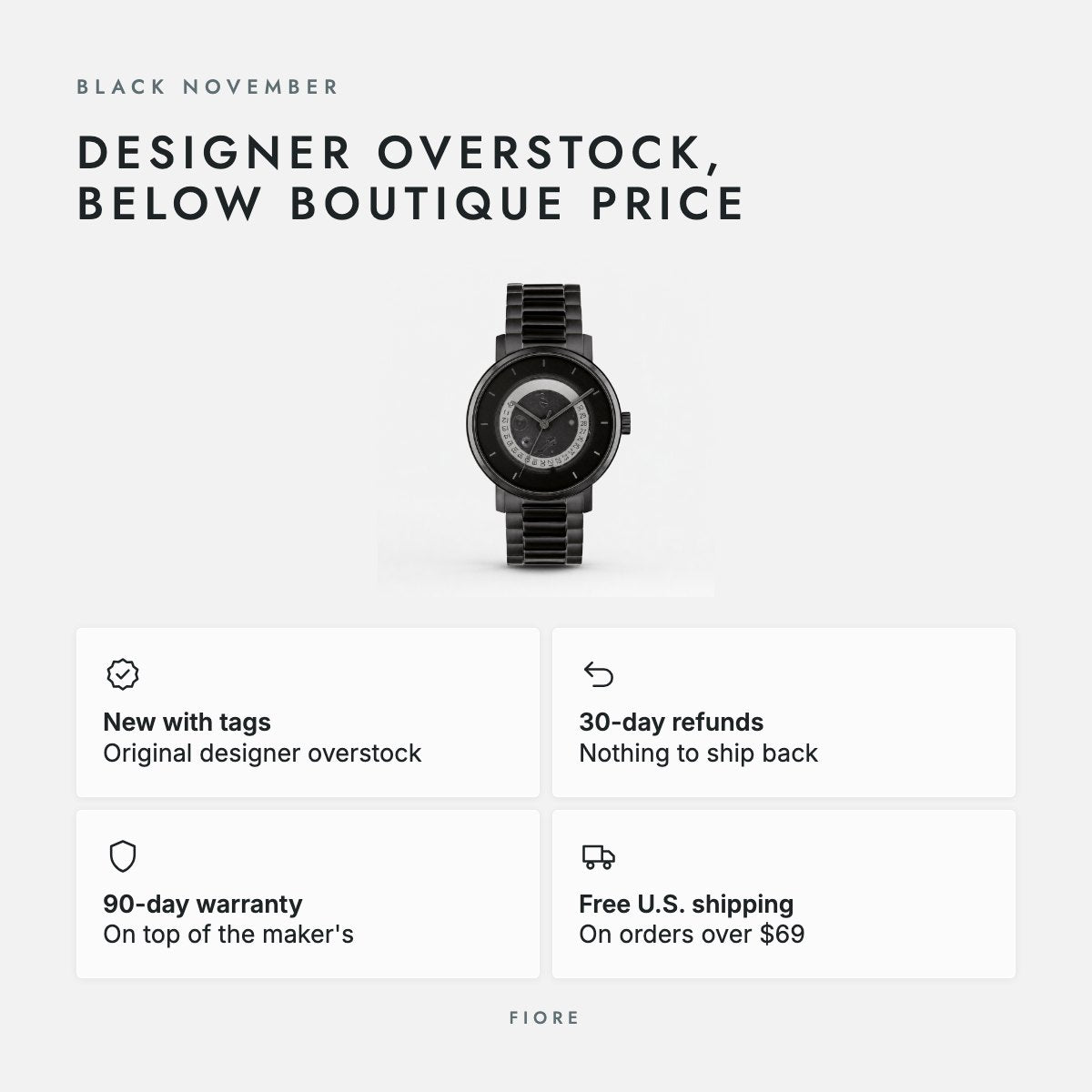 Black 40mm Watch, photo 5