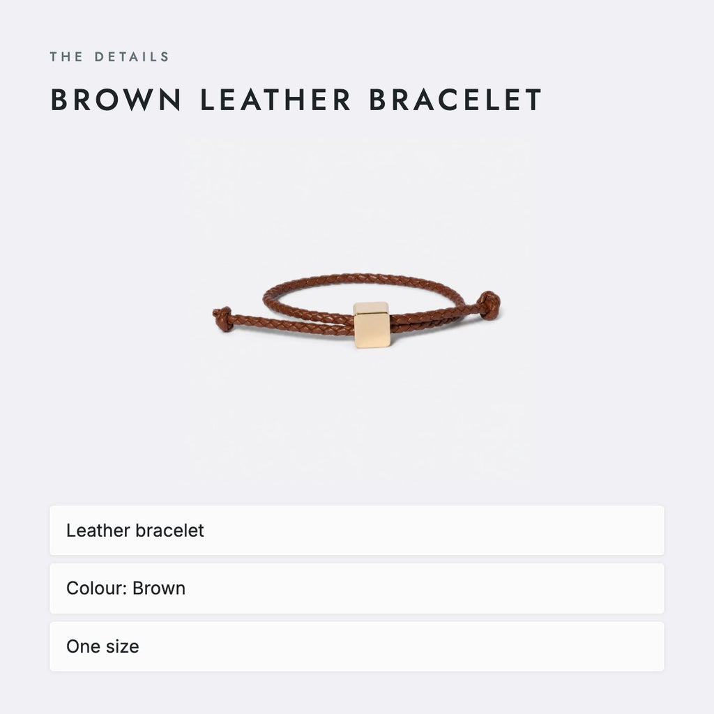 Brown Leather Bracelet, photo 4