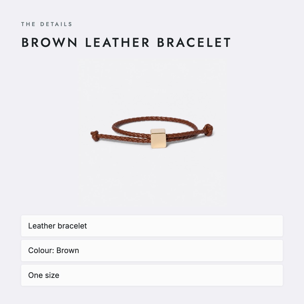 Brown Leather Bracelet, photo 4