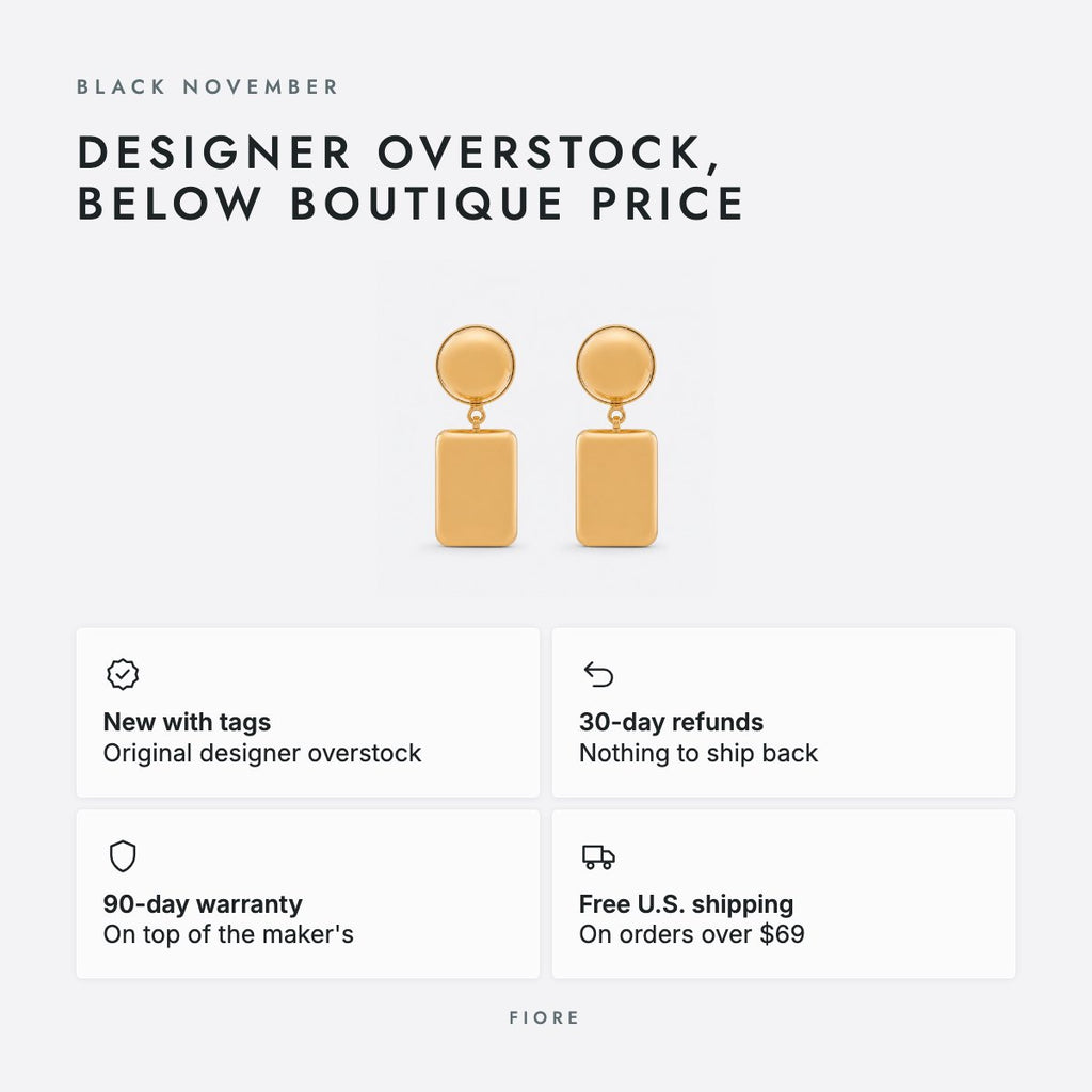 Gold-Tone Clip-On Disc Drop Earrings, photo 5