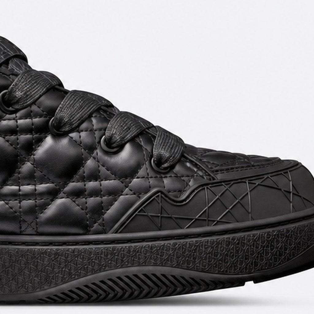 Black Quilted Calfskin Skate Sneakers, photo 3