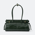 Forest Green Leather Top-Handle Bag, photo 1