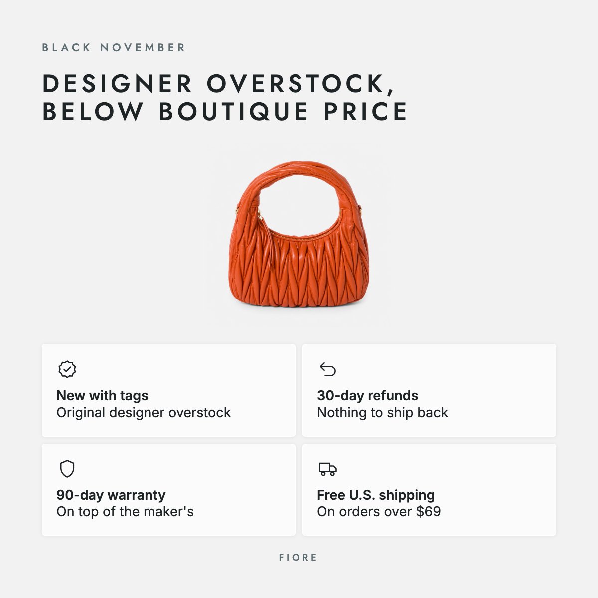 Orange Quilted Leather Hobo Bag, photo 5