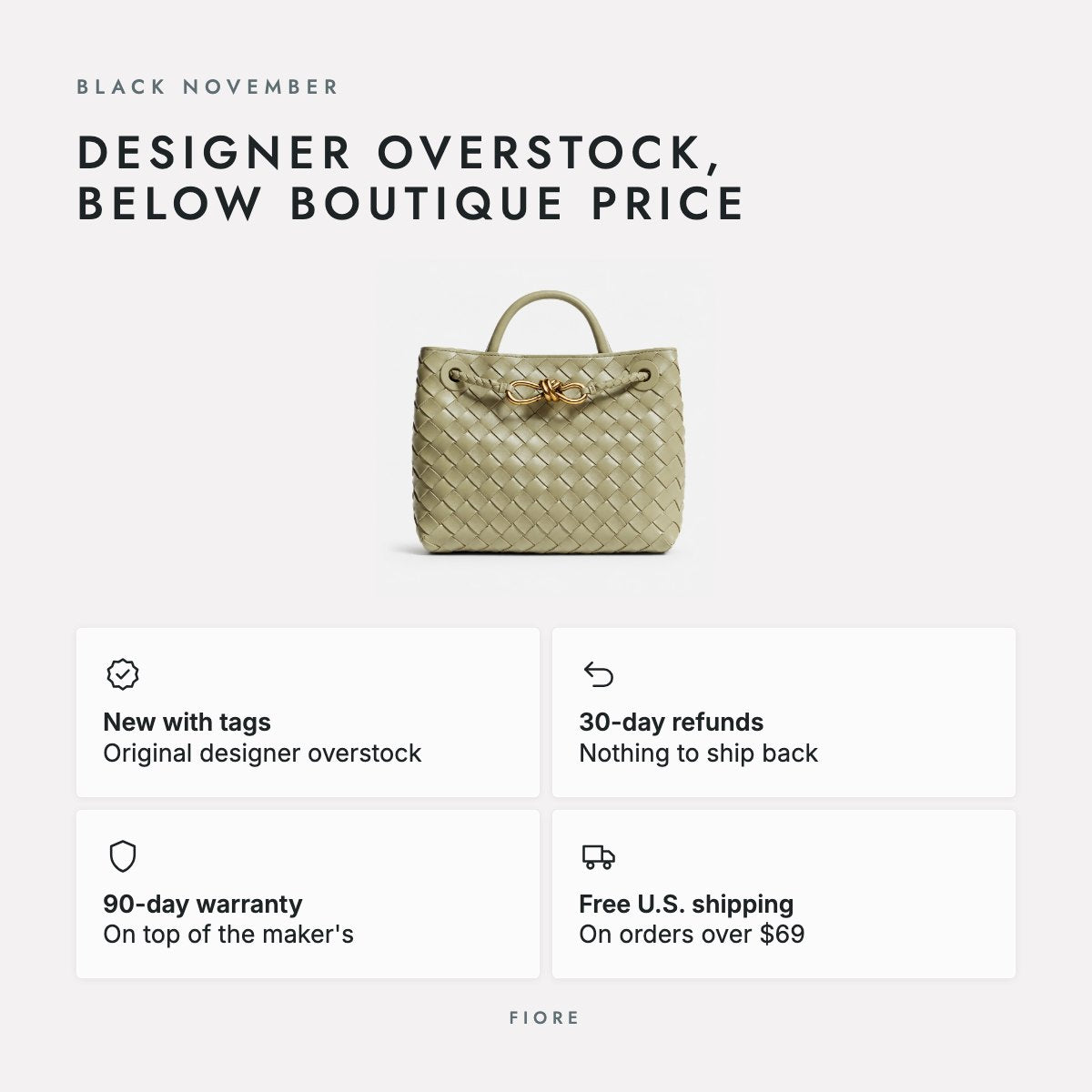 Sage Woven Leather Top-Handle Bag, photo 5