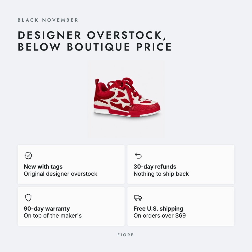 Red and Cream Mesh and Leather Sneakers, photo 5