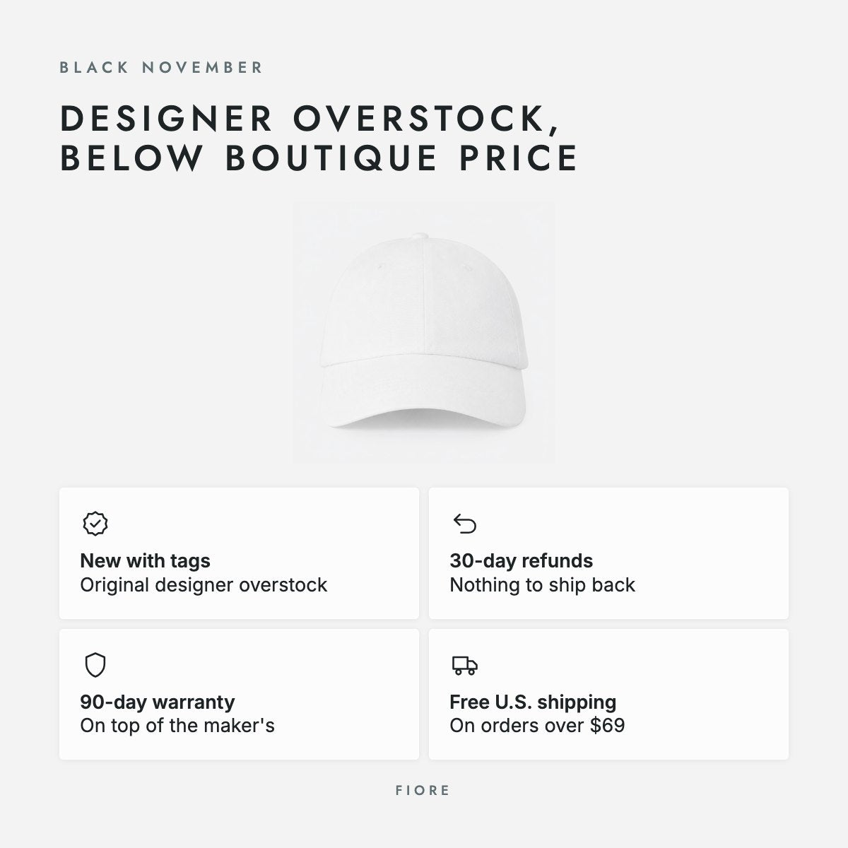 White Cotton Cap, photo 5