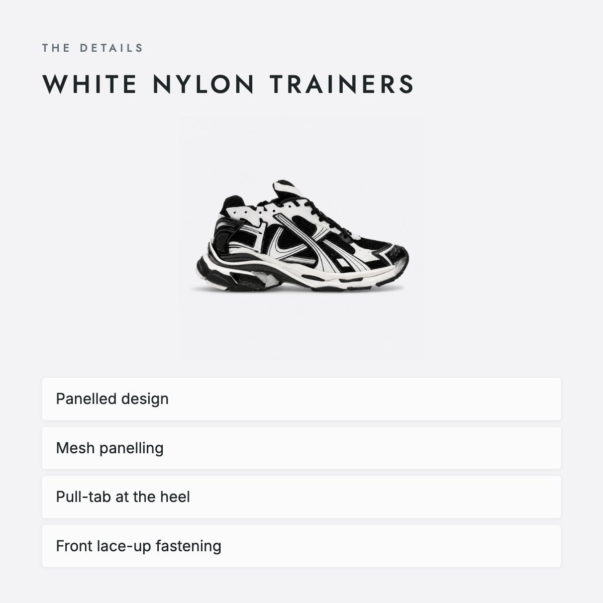 White Nylon Trainers, photo 4
