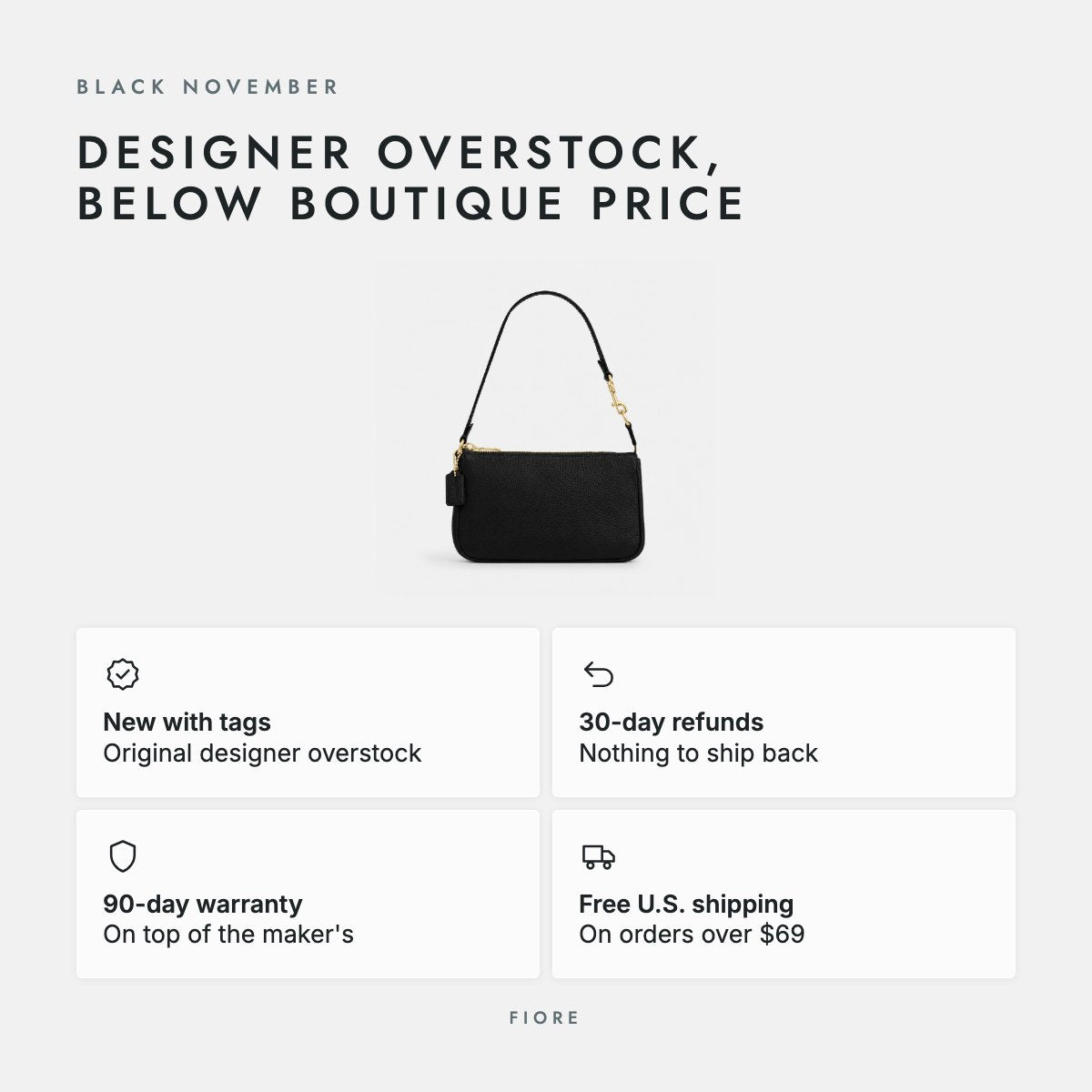 Black Pebble Leather Mini Shoulder Bag, photo 5
