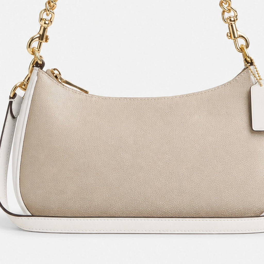 Sand and Chalk Coated Canvas Shoulder Bag, photo 3
