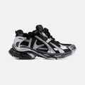 Black and Silver Layered Mesh Sneakers, photo 1