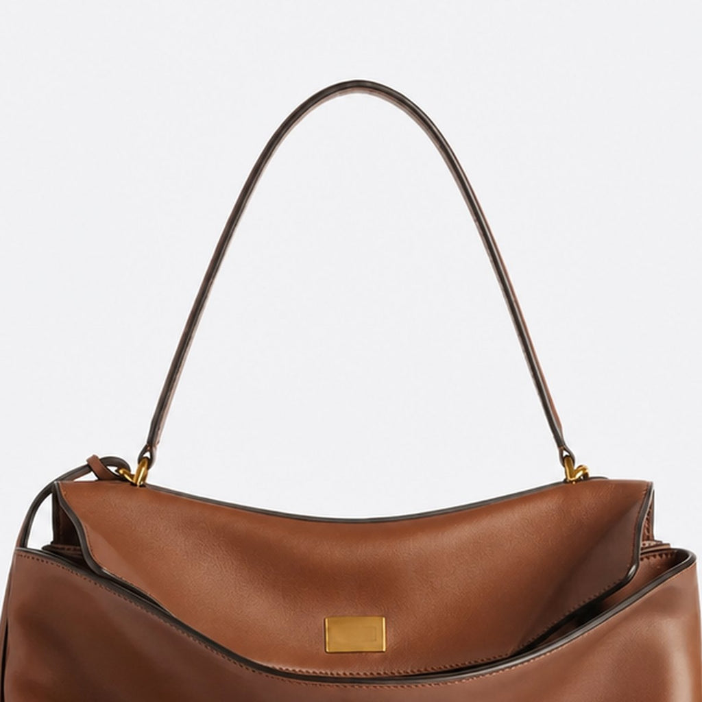 Tan Leather Top-Handle Bag, photo 2