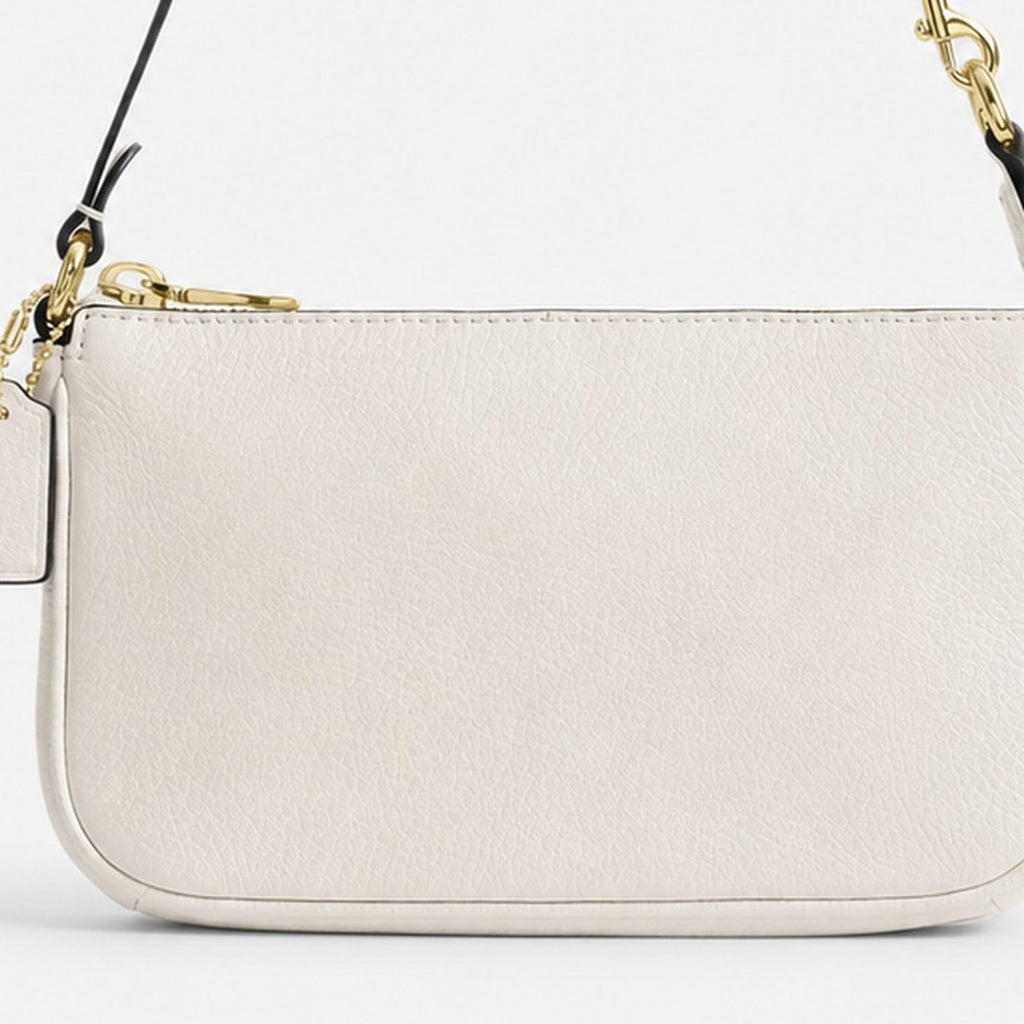 Chalk Pebble Leather Mini Shoulder Bag, photo 3