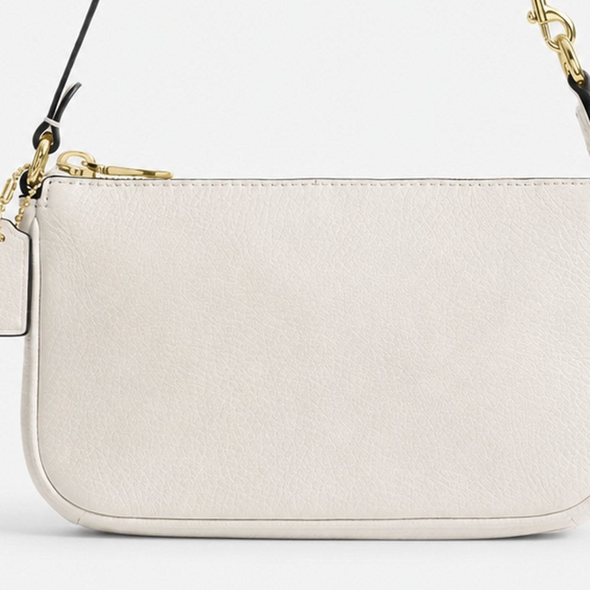 Chalk Pebble Leather Mini Shoulder Bag, photo 3