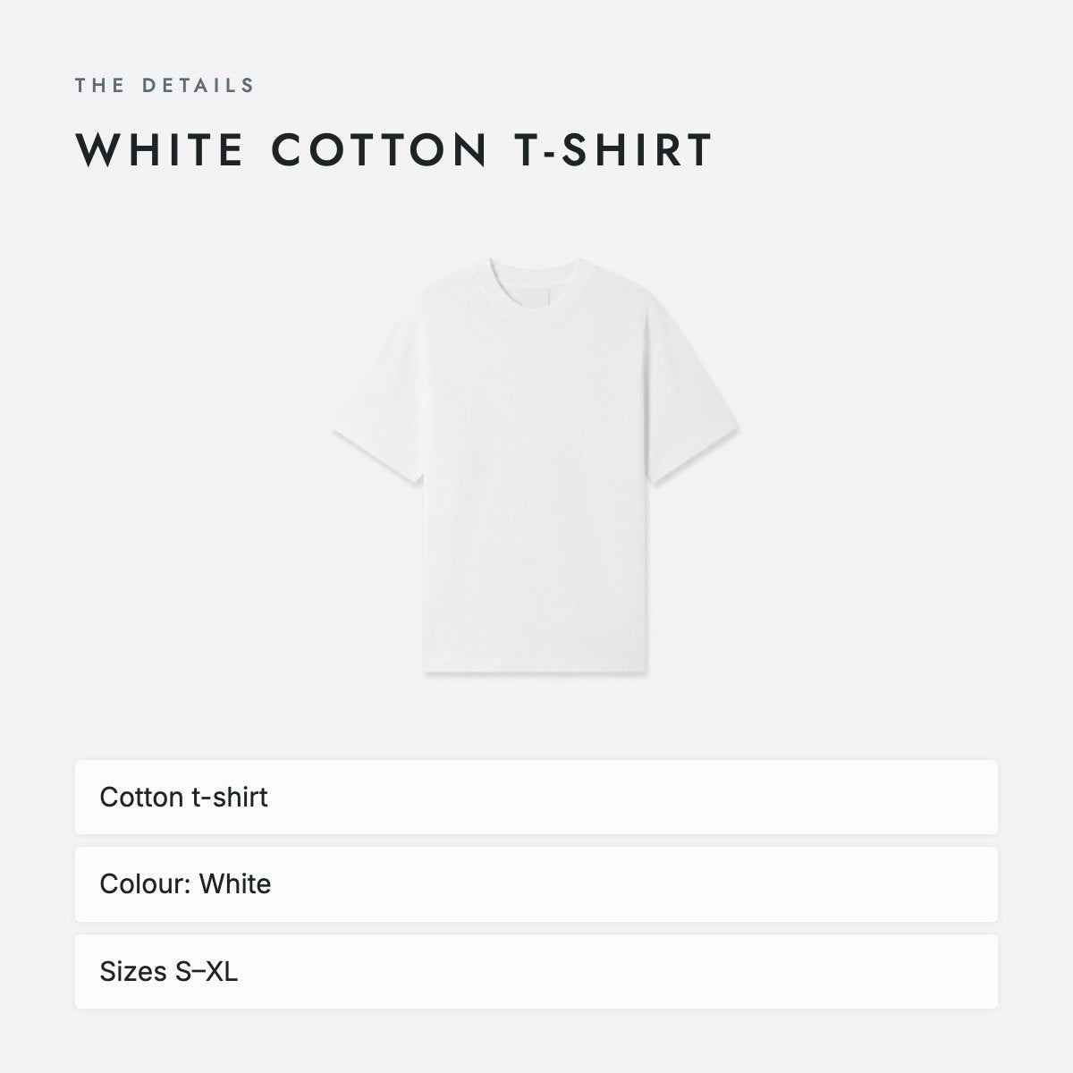 White Cotton T-Shirt, photo 4