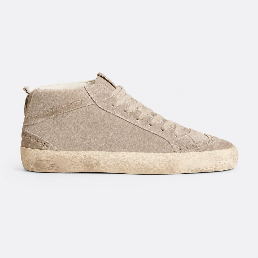 Beige Leather Trainers, photo 1