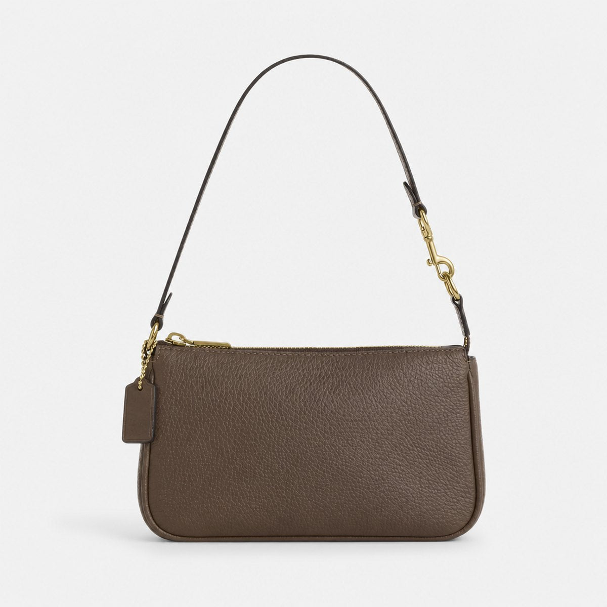 Dark Stone Pebble Leather Mini Shoulder Bag, photo 1