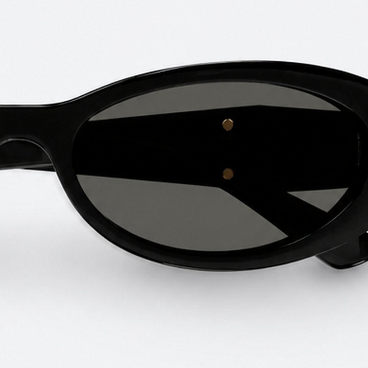Black Oval-Frame Sunglasses with Grey Lenses, photo 3