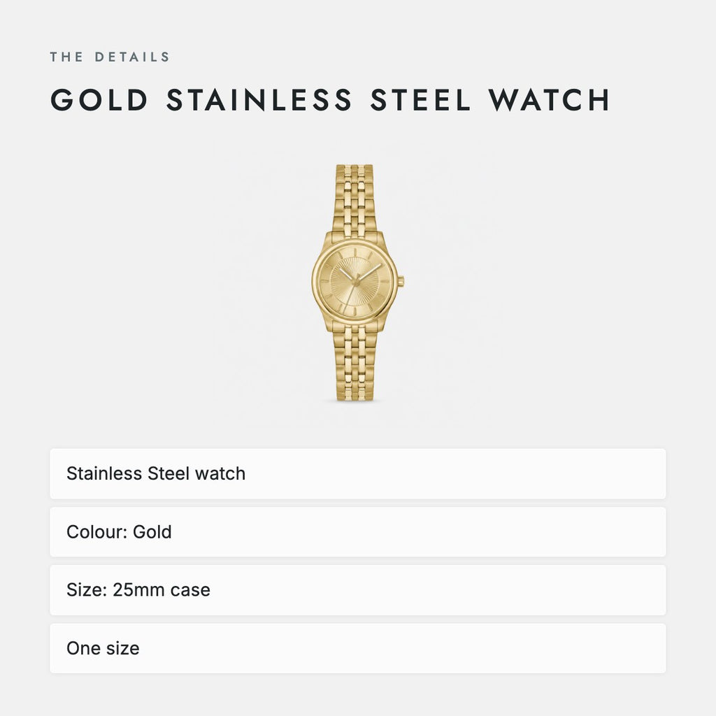Gold Stainless Steel Watch, photo 4