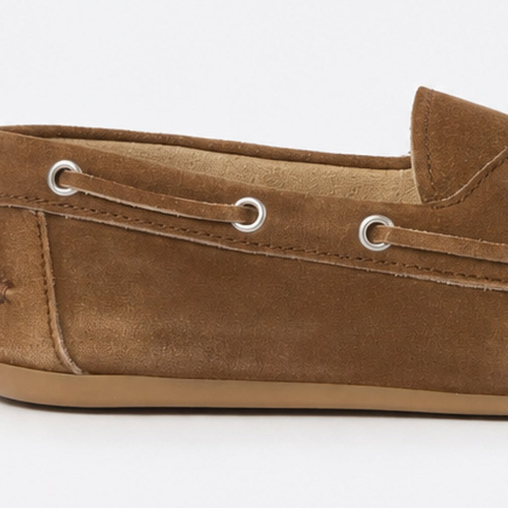 Brown Suede Lace-Detail Loafers, photo 2