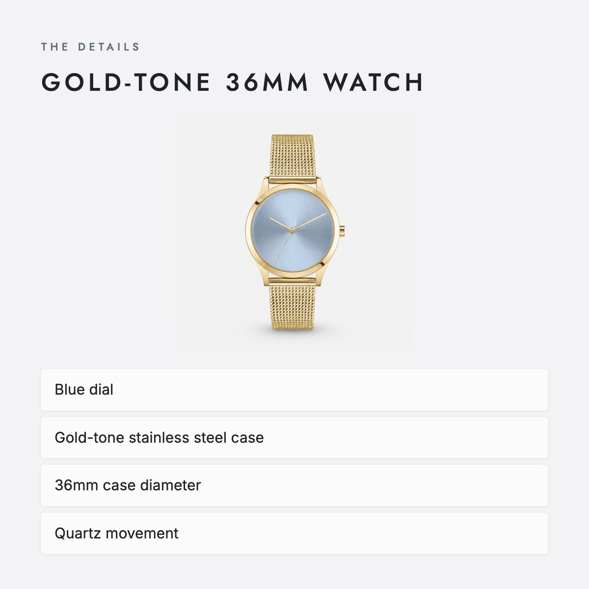 Gold-tone 36mm Watch, photo 4