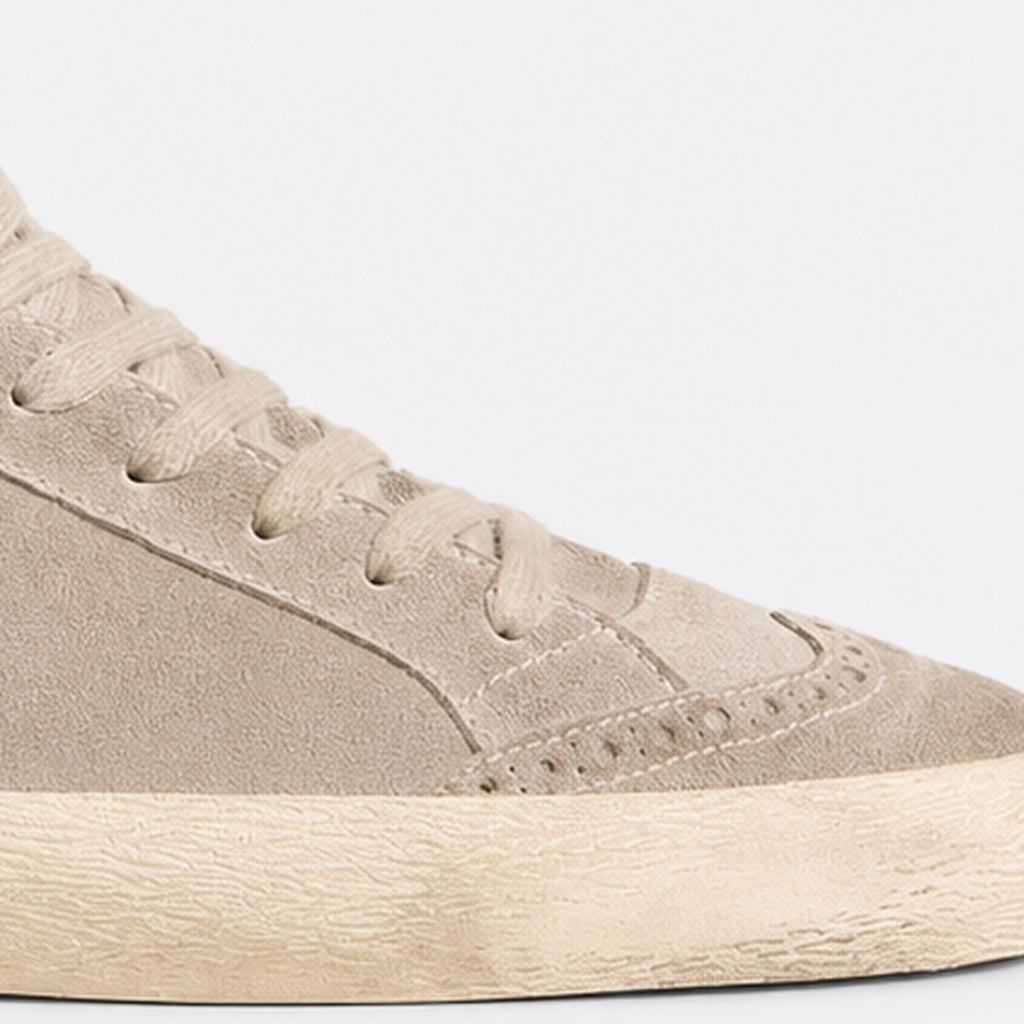 Beige Leather Trainers, photo 3