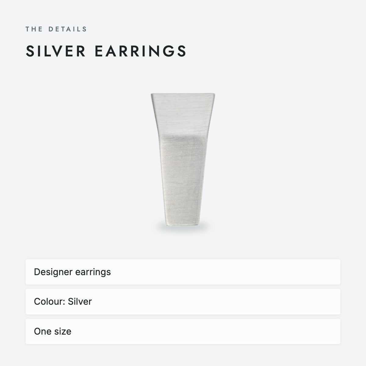 Silver Earrings, photo 4