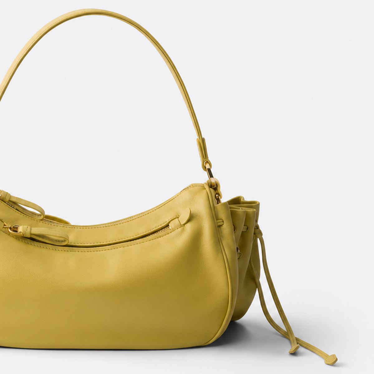 Yellow Nylon Shoulder Bag, photo 3