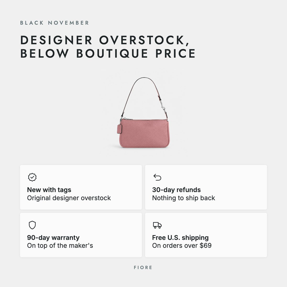 Dusty Pink Pebble Leather Mini Shoulder Bag, photo 5