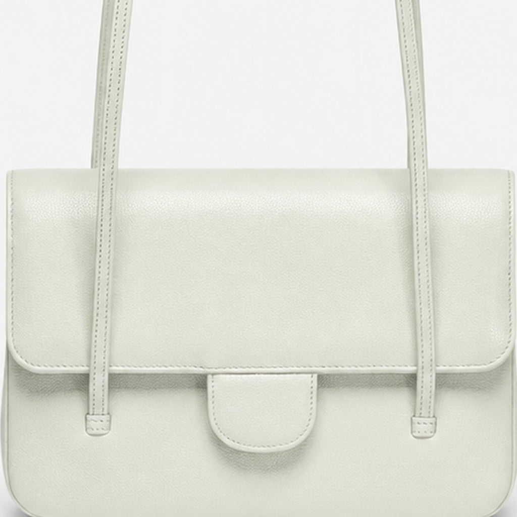Light Green Grained Calfskin Flap Bag, photo 3
