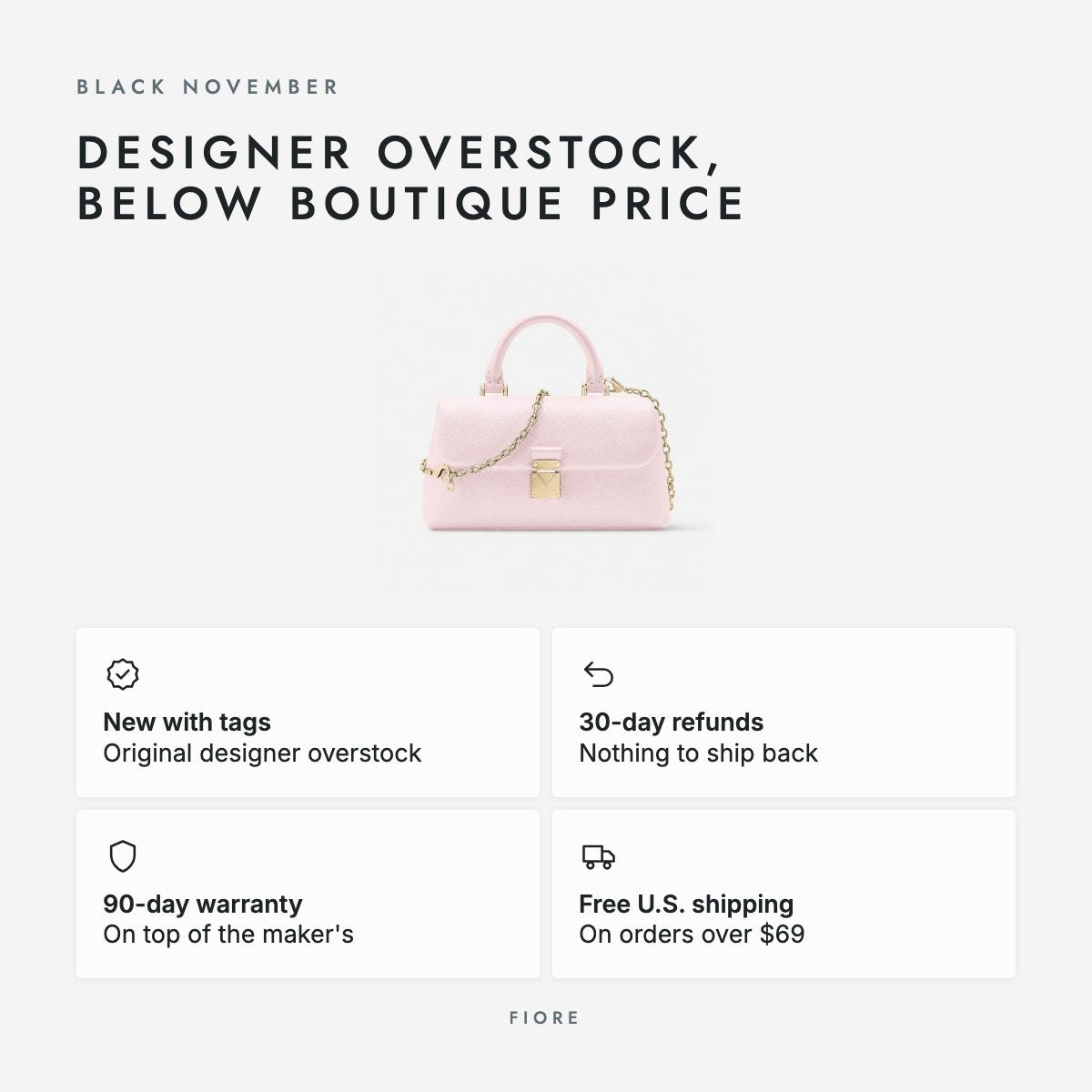Pale Pink Embossed Leather Mini Top-Handle Bag, photo 5