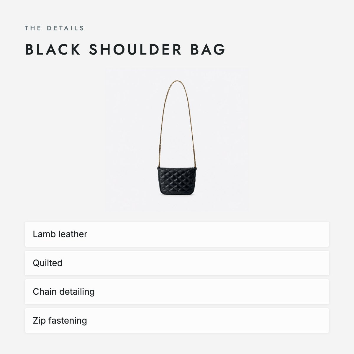 Black Shoulder Bag, photo 4
