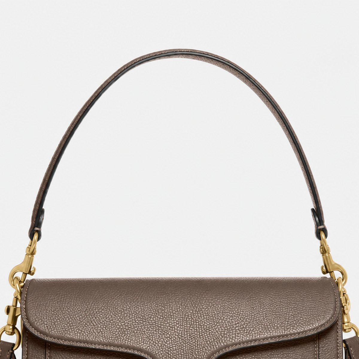 Dark Stone Pebble Leather Shoulder Bag, photo 2