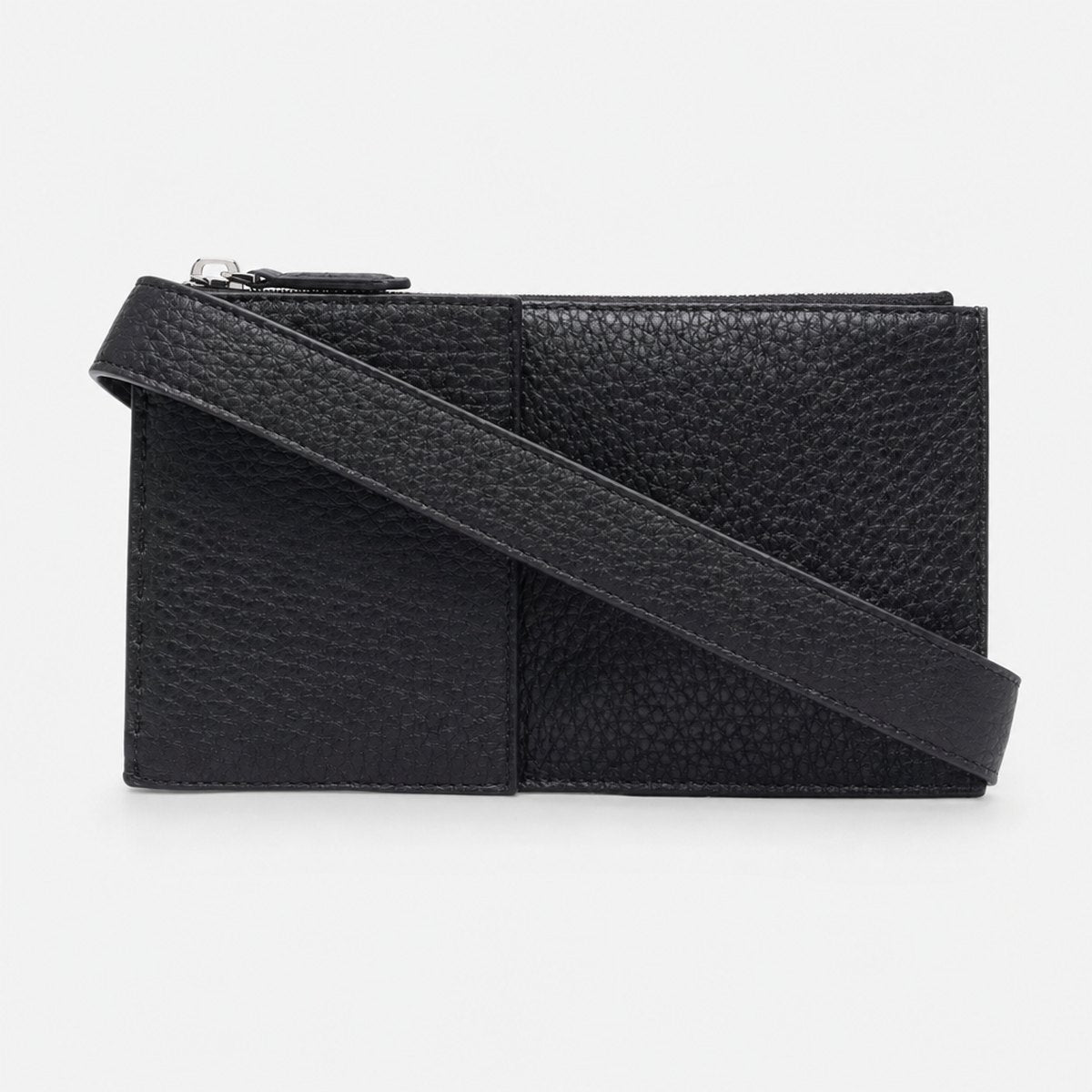 Small Black Grained Crossbody Bag, photo 1