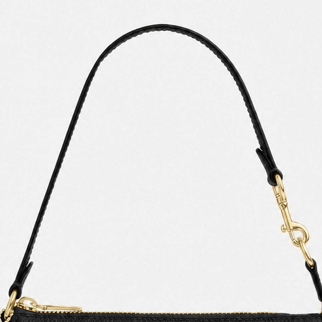 Black Pebble Leather Mini Shoulder Bag, photo 2