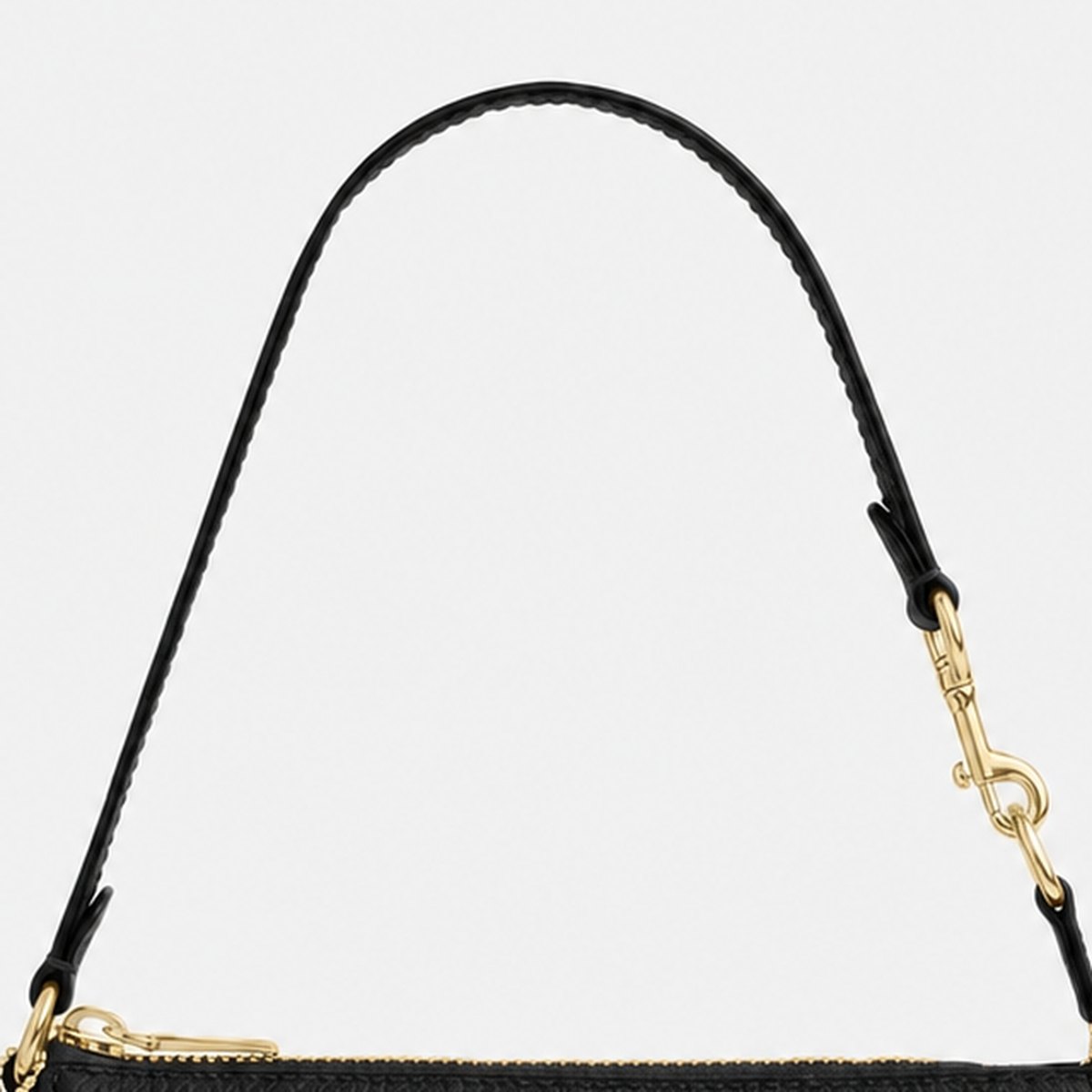Black Pebble Leather Mini Shoulder Bag, photo 2