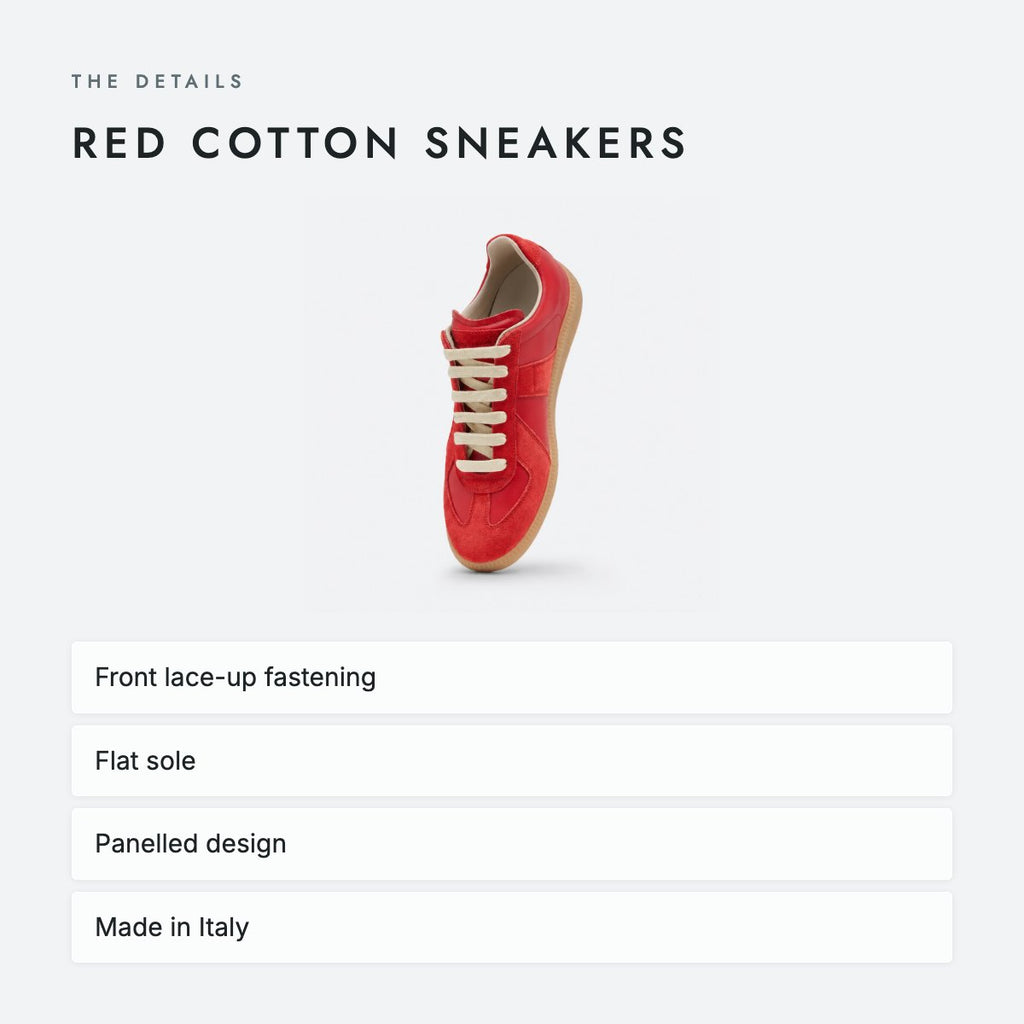 Red Cotton Sneakers, photo 4