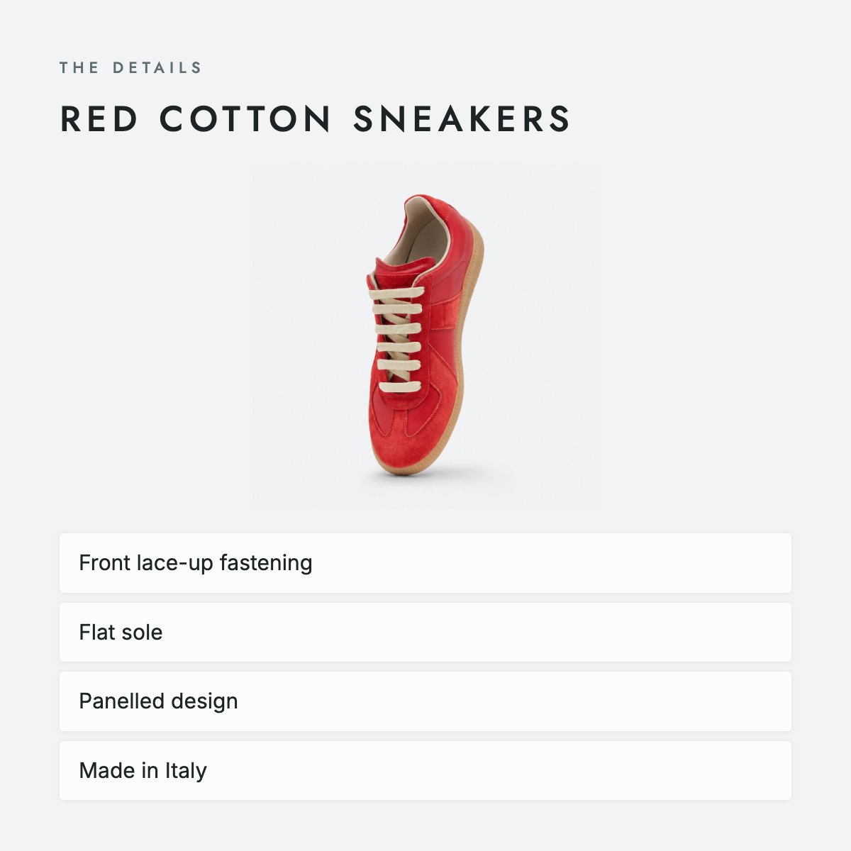 Red Cotton Sneakers, photo 4